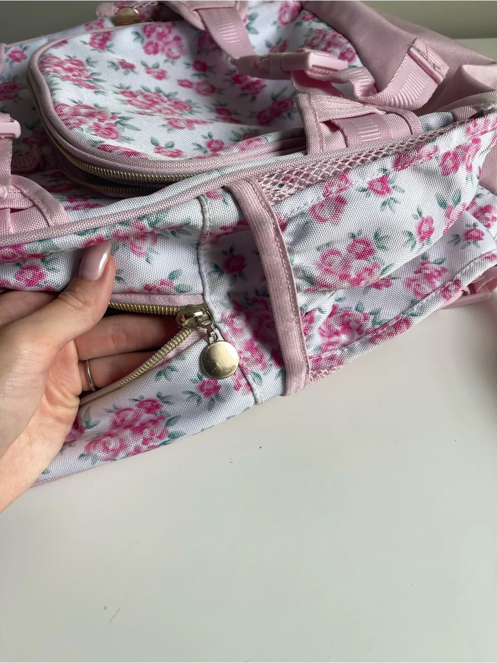 Pottery Barn Kids Pink Floral Backpack